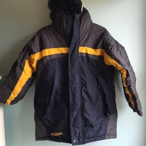 Columbia navy/gray/gold winter coat